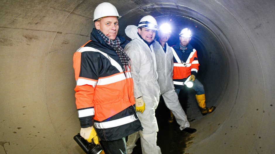 Kanalbau in Wittringen: Ein Drittel ist schon geschafft