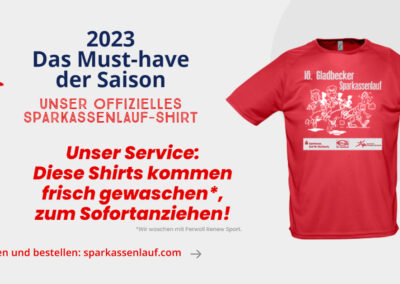 Neuer Service: Unsere Veranstaltungsshirts werden vorgewaschen